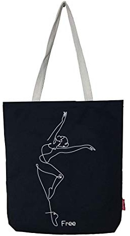 hello-bags. Bolso tote bag con cremallera, forro y bolsillo interior. Exterior: Algodón 100%. Incluye sobre kraft de regalo. Modelo FREE. Color: Crudo/Negro. Medidas: 37x38 cm.