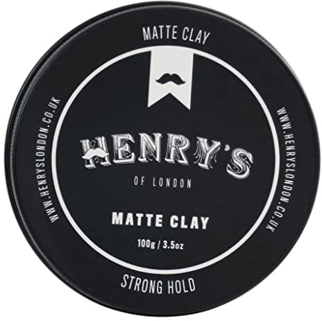 Henry's Of London Matt Paste & Clay - Extremely Dry, Matt Finish, Strong Hold for Men with Natural Texture