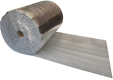 UBmove USA Reflective Bubble Insulation Roll, 24 Width x 125' Length, One- Sided Bubble Foil Insulation Roll Thermal Barrier, Window Insulation for Summer & Winter, Radiant Barrier Wrap