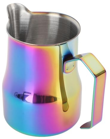 Mjölkkanna i Rostfritt Stål, 450 ml, Färgglad, Eagle Spout-Design, Mjölkskummningskopp för Hemmabruk