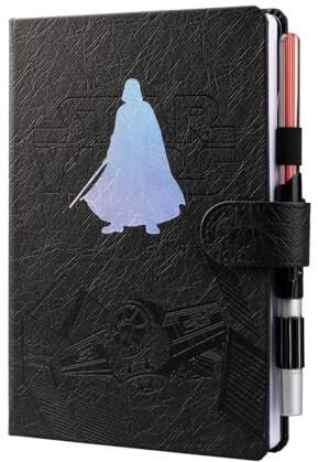 Cuaderno Star Wars Darth Vader : Cuaderno A5 punteado con Boli - Diario personal o Journaling notebook A5 | Bullet journal - Cuadernos tapa dura con marcapáginas, 192 págs