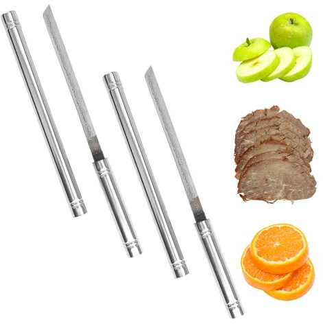 NEERIX 2 coltelli da frutta multiuso portatili con fodero, coltello da frutta multifunzione per esterni con custodia, coltello da frutta portatile, per esterni con copertura, perfetto per cucina,