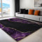 Teppich Bedruckter Vektor-Marmormuster Teppich Matte Lila für Wohnzimmer Schlafzimmer und Küche für Harte Böden Kinderzimmerteppich 120 x 180 cm