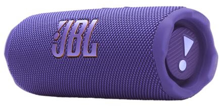 JBL Flip 7, Altavoz Bluetooth portátil inalámbrico Potente, 16h de batería, Resistente al Agua IP68, a Prueba de Polvo y caídas, Sonido Pro, AI Sound Boost, Compatible con Auracast, Violeta