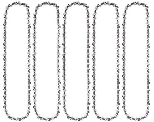 Yweller 35cm Sägeketten 3/8 LP 1,3mm 52 TG Schwert kompatibel mit Husqvarna 135 mark 2,Oregon 90px052x,Dolar, Bosch, Einhell GH-EC 1835,GC-PC 1435 I TC,GC-EC 1935,GC-PC 1335/1 I, Makita und mehr 5pcs