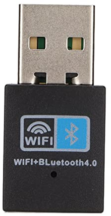 WLAN-adapter, kompakt och elegant USB 2.0-stick ABS svart för PC, kontor, spel och resor