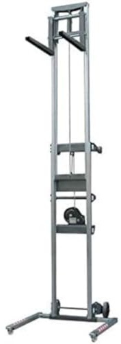 3S SuperSamaStore Elevatore Sollevatore Manuale con Ruote per Sollevare Climatizzatore, Carrello Elevatore Professionale Telescopico per Installazione Condizionatori, Portata 160 Kg, Elevazione 367 Cm