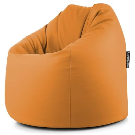extroitaly TERA - Pouf Poltrona (78x78cm, H.93) per Sedersi in Ecopelle con Cuciture Rinforzate, Poltroncine da Salotto e Giardino Adatte per Interno ed Esterno, Antimacchia e Idrorepellente