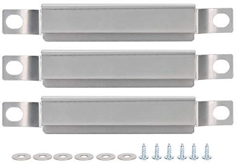 Hztyyier 3 Juegos de Piezas de Barbacoa, Repuesto de Quemador de Canal de Acero Inoxidable, Piezas de Repuesto para Parrillas de Gas de Tubo de Quemador Cruzado