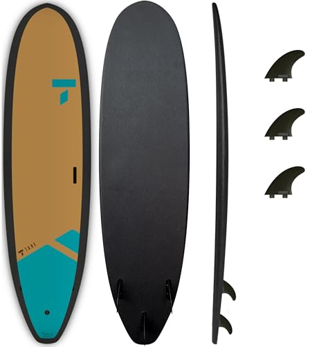 TAHE 7'10 Meteor Foam Surfboard – Lightweight, Durable Molded Soft Top | Skin-Tec One-Piece Construction | Ideal for Beginners, Rentals & Schools | Stable, Fun & Long-Lasting