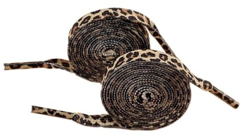 2 pares de cordones planos con estampado de leopardo, cordones resistentes a desgarros, cordones de repuesto, cordones para zapatillas deportivas, zapatillas de correr, zapatillas de ocio, marrón, 80