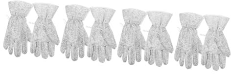 minkissy 4 Paare Silberne Reinigungshandschuhe Spülmaschinenhandschuhe Küchenwaschhandschuh Lange Handschuhe Zum Reinigen Haushaltsreinigungshandschuh Spülhandschuhe Mittel Gummi Silver