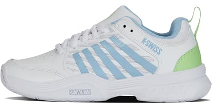 K-Swiss Women's Court Express 2 Tennis Shoe, Wht Dutch Canal Green, 41.5 EU