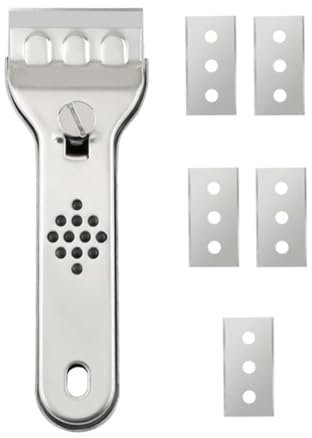 Grattoir Pour Plaques De Cuisson En Verre – Grattoir À Lame De Nettoyage Robuste | Grattoir Pour Table De Cuisson En Céramique, Grattoir Pour Plaquee À Induction Adapté Aux Surfaces De Cuisine