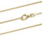 Goldkette Ankerkette 1,5 mm 333-585 - 750 Gold oder Silber vergoldet, Länge:38 cm, Material:925 Sterlingsilber vergoldet