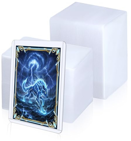 Wigearss 100 Pezzi Custodie Rigide Bustine Protettive Custodie Protettive Carte per YuGiOh, Pokemon, Ultimate Guard, MTG