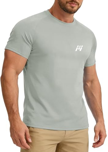 MEETWEE Men's UPF 50+ UV Sun Protection Long Sleeve Swim Rash Guard Quick Dry SPF Breathable T-Shirt for Surf Swimming Fishing Hiking Shirts T-Shirt