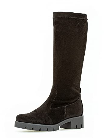Gabor Donna Stivali, Signora Stivali Classici,Soletta Removibile,Stivali a Gambale Lunga,Foderato,Cerniera Lampo,Nero (Schwarz),40 EU / 6.5 UK