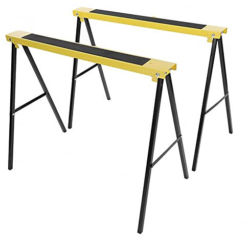 RONGJJ Sierra De Motosierra Antideslizante De 2 Uds, Caballo Plegable, Caballete De Acero Plegable para Trabajo Pesado, Caballete De Sierra Portátil, Soportes De Soporte De Trabajo