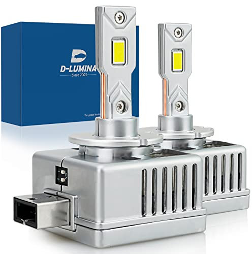 D-Lumina D1S LED Lampadine LED per auto a prova di errore 100% Canbus 90W 18000LM Sostituisci lampadine allo xeno HID OEM Plug and Play - 2 lampade