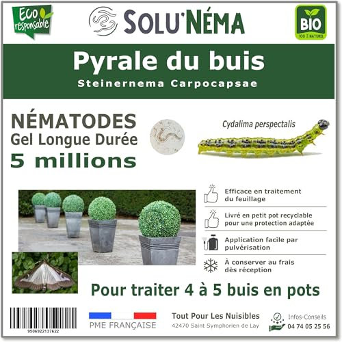 SOLUNEMA - Nématodes contre la pyrale du buis - 5 Millions Longue Durée