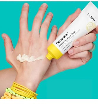 Dr.Jart+ Ceramidin Moisturizing Korean Hand Cream For Dry Hands with Ceramides and Panthenol | Korean Skin Care, 3.38 Fl Oz