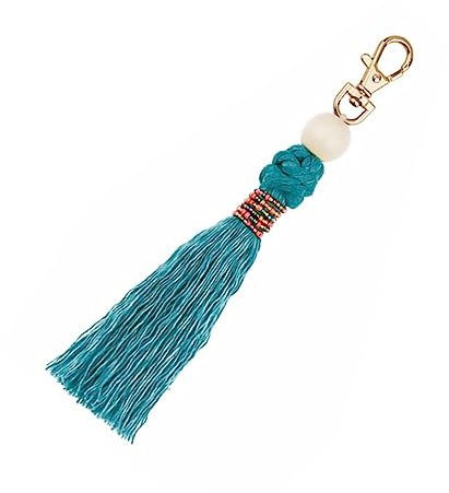 MOBUTOFU Bohemia Style Key Chain Pendant Handmade Braided Knot for Women Bag Keyring Random Color