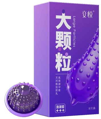 JIAOYUE,Protuberanze stimolanti, doppio piacere，Massaggio a rilievo, nuova esperienza,Confezione da 8 pezzi