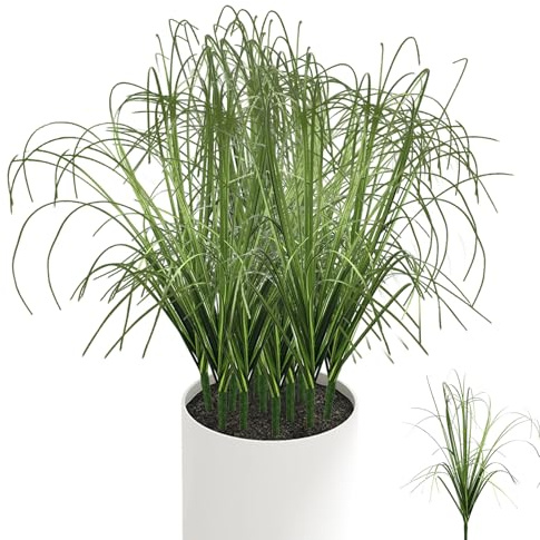 12 st hög gräsväxt konstgjord naturtrogen 30 cm konstgräs grön färg siden dekorativa falska växter för inomhus, utomhus, bröllop, fotorekvisa.