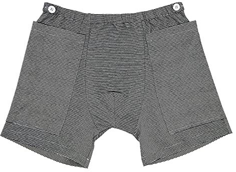 Cathéter Pantalon de néphrostomie pour homme avec poche d'urine pour homme avec double slip pour incontinence, caleçon léger pour poche vessie Sous-vêtement doux et respirant pour personnes âgées