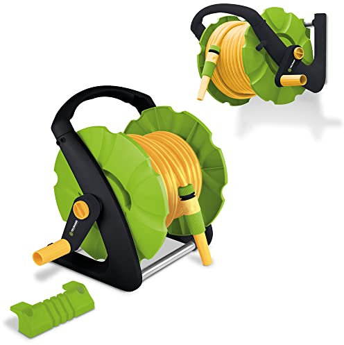 Fieldmann Enrollador de manguera de riego con tubo, 20 m (Sortie) + 2 m (entrada)