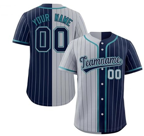 KONG JIMFAN Personalisiertes American Baseball Trikot,Mit Eigenem Namen Nummer & Logo,Fußballtrikot Für Kinder/Erwachsene Unisex Football Kostüm Individuelles Fußballtrikot Football(16)