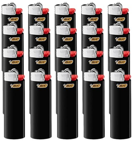 BIC Feuerzeug: Reibrad Maxi Schwarz J26-10er Set (J26 Large, 10, stück)