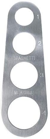 Adfaga Strumento di misurazione degli spaghetti in acciaio inossidabile premium 4 porzione pasta accessorio per cuochi domestici chef professionisti arruggini