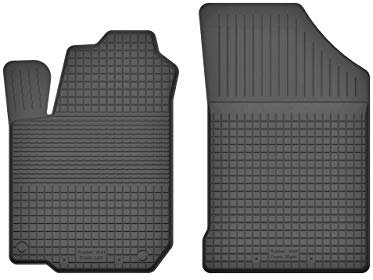 2 Stück Gummifußmatten Vorne kompatibel mit Citroen C1 I (Bj. 2005-2014) ideal angepasst