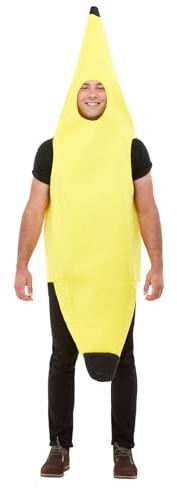 Funidelia Disfraz de plátano para adultos - Traje para adultos para fiestas, Carnaval y Halloween - Talla única