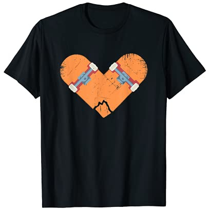 Skateboard Heart Skate Fan Skateboard Skater Life T-Shirt