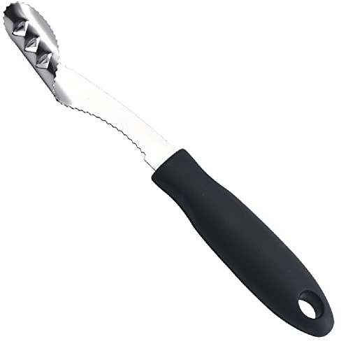 Yiasangly Jalapeno Pepper Corer, Stainless Steel Chili Corer Remover Deseeder kitchen Tool with Serrated Slice and Rubber Handle for Barbecue Cooking Accessories Kitchen Gadgets