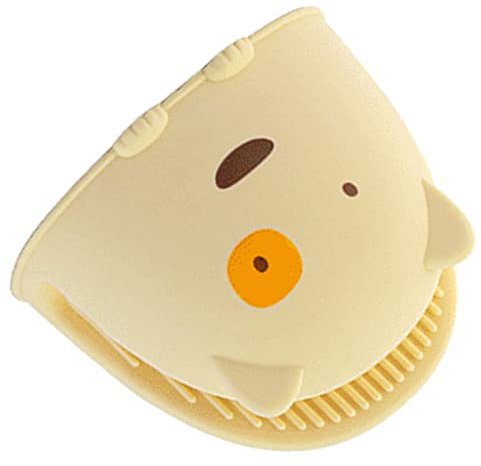 Guanti da Forno in Silicone, Simpatici Guanti da Forno con Impugnatura a Pizzico in Cartone Animato, Guanti da Forno con Protezione per le Dita, Guanti per Cucina, Barbecue (Giallo)