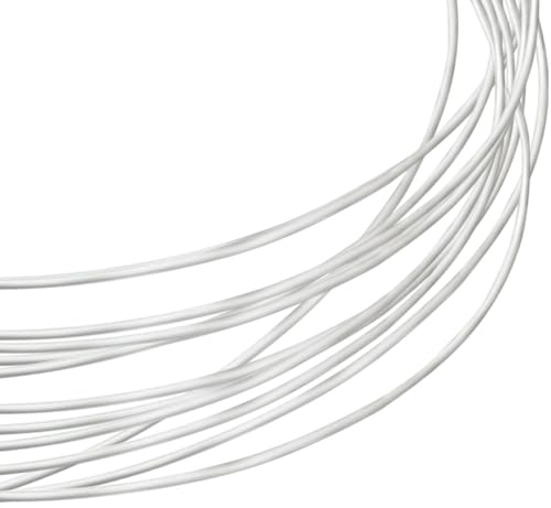 Beebeecraft Filo d'Argento da 0.4mm e 27 Gauge 925 Filo in Argento Sterling 2M Rotondo per Gioielli Artigianali con 2 Pezzi di Panno Lucidante in Pelle Scamosciata per Avvolgere Il Gioielli