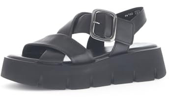 Gabor Damen Pantoletten, Frauen Slipper,Best Fitting,Hauschuhe,Plateau-Sohle,Schlupfschuhe,schluepfschuhe,Slip-ons,schwarz (Uni),37.5 EU / 4.5 UK