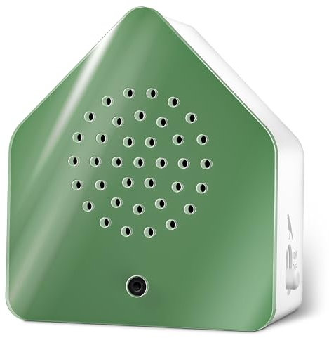 RELAXOUND ORIGINAL Zwitscherbox Satellite Nightingale Green - Moderne Vogelgezwitscher Box – Entspannender Vogelgesang – Bewegungsmelder mit Sound – Naturgeräusche Soundbox