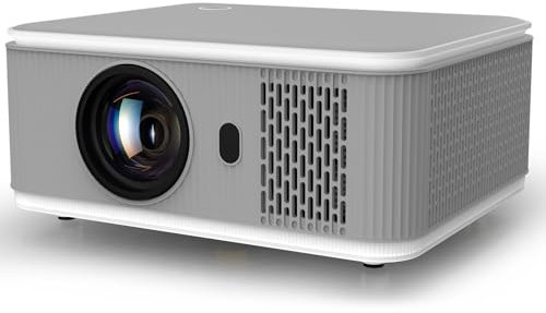 Projector with WIFI and Bluetooth, 4K 1080P Smart Movie Projector 600 ANSl Auto Keystone Quad-Core Compatible for iOS/Android/USB/HDMI/TV Stick