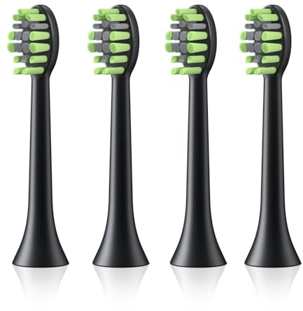 OasiSmile Têtes de Brosse de Rechange, lot de 4, Compatibles Uniquement avec les Brosses à Dents Électriques Soniques Y05/Y06, Poils Souples et Confortables