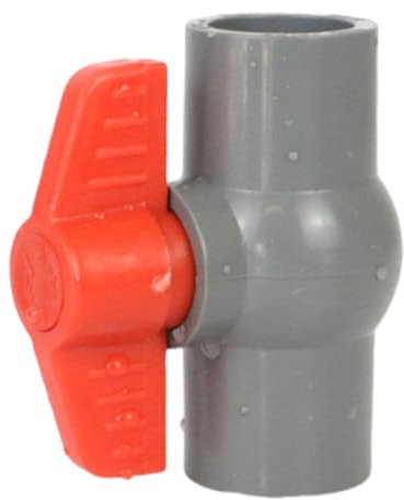 MagiDeal Vanne à Billes en PVC, Luminaires de Plomberie, Compact, Vanne d'Arrêt d'Eau pour les Lignes d'Approvisionnement en eau Froide Aquaculture de la, 50mm