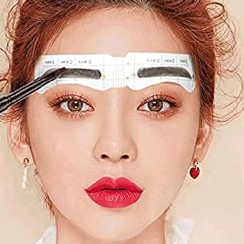 84/60 paia di strumenti per il trucco delle sopracciglia, 12 stili, adesivi rapidi per sopracciglia, guida per donne (60 pezzi)