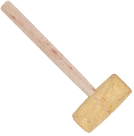 Hemobllo Marteau En Bois Multifonctionnel Maillet En Bois Travail Du Cuir Et Menuiserie Diamètre 45-50 Mm Robuste Compact Pour Bricolage Et Artisanat