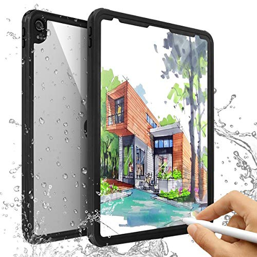 AICase Custodia Impermeabile Antiurto per Apple iPad PRO 12.9 Pollici,Custodia Impermeabile a 360° Trasparente per iPad PRO 12.9 Pollici