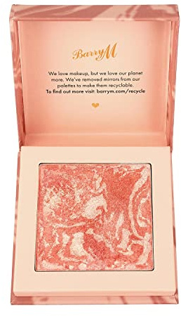 Barry M Heatwave Baked Marbled Blush in Shade Coral Sunray