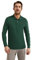 Polo Club Polo Manches Longues Vert Bouteille avec Logo brodé Rigby Go Homme